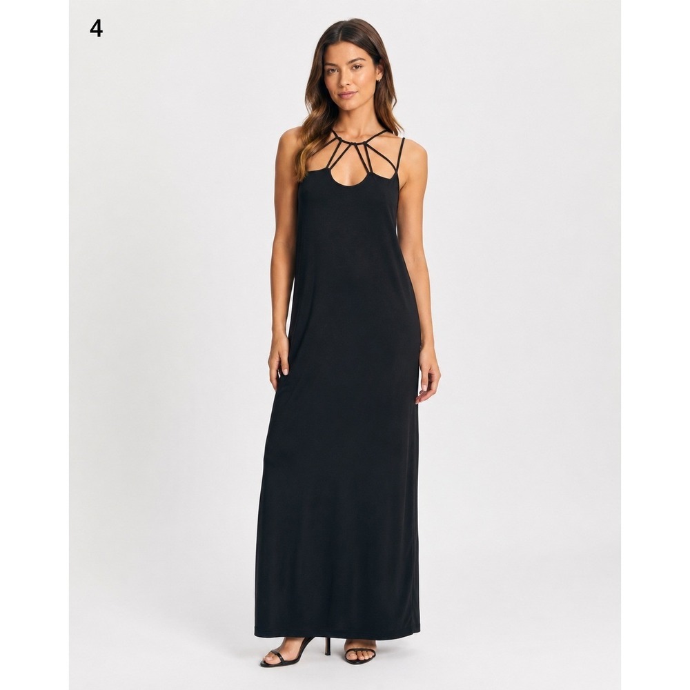 Vintage Y2K Whimsigoth Rampage Maxi Formal Dress Womens Juniors 11 Black